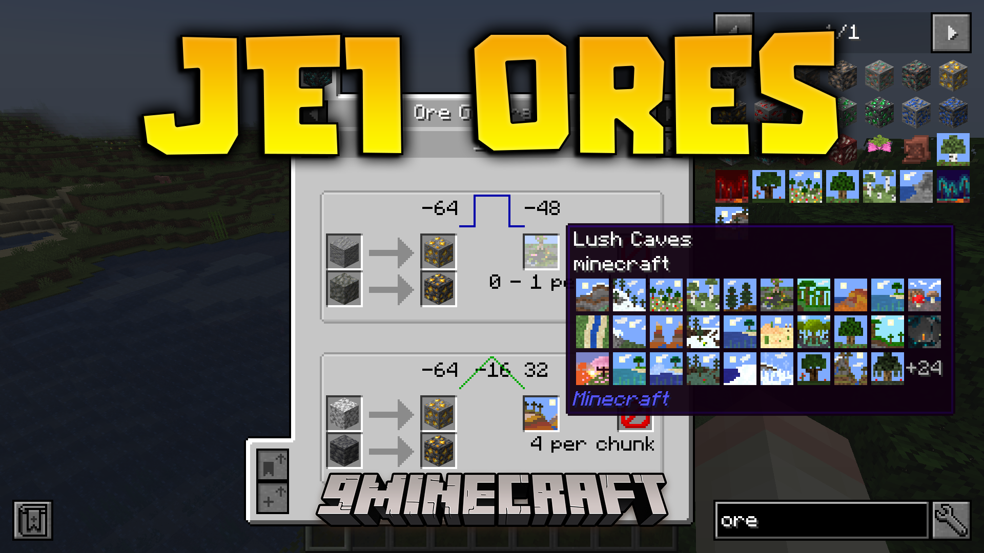 JEI Ores Mod