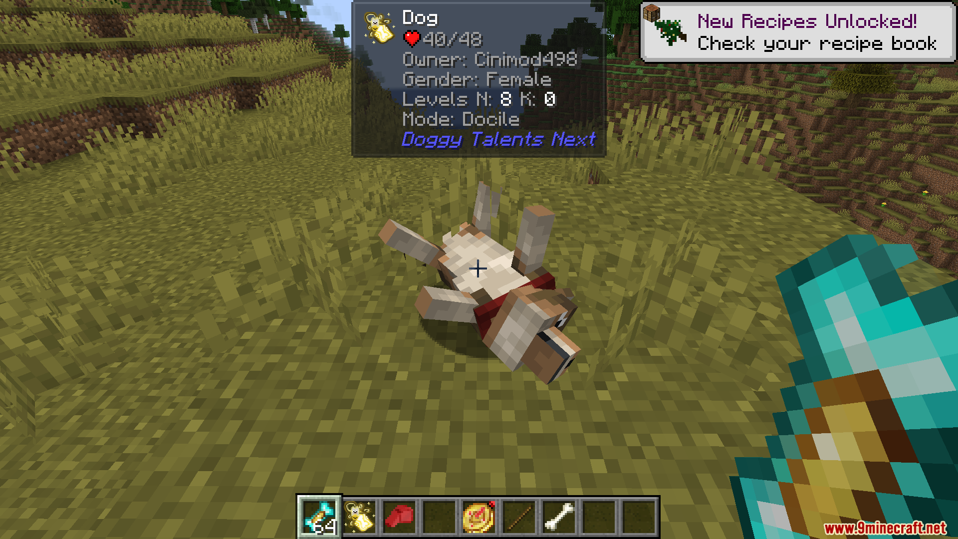 A mod menu showing details for Jade Modded Entities