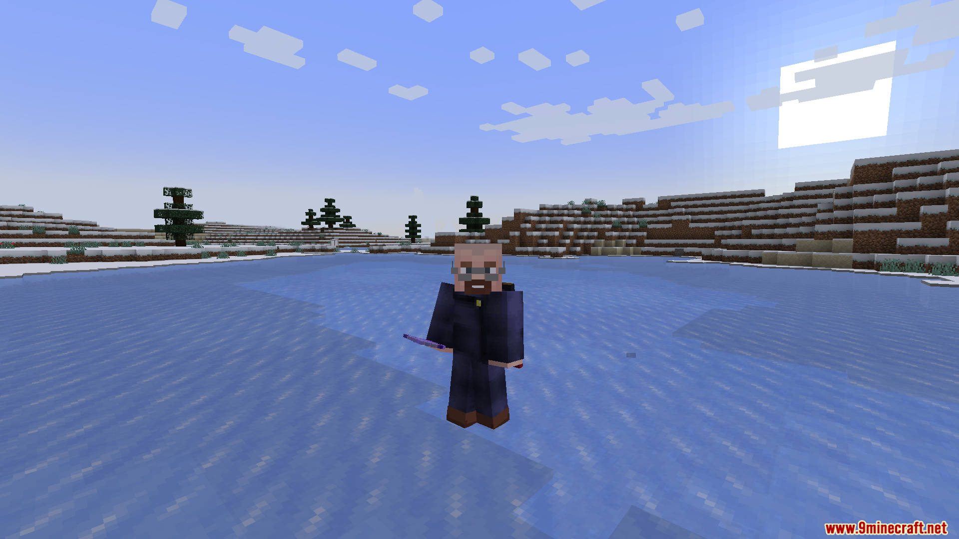 A Jujutsu Kaisen NPC on a frozen lake
