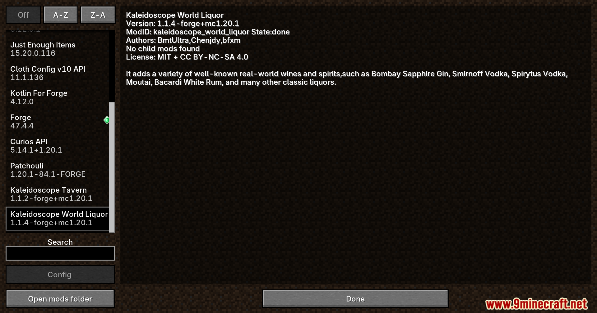 Kaleidoscope World Liquor Mod Screenshot 1