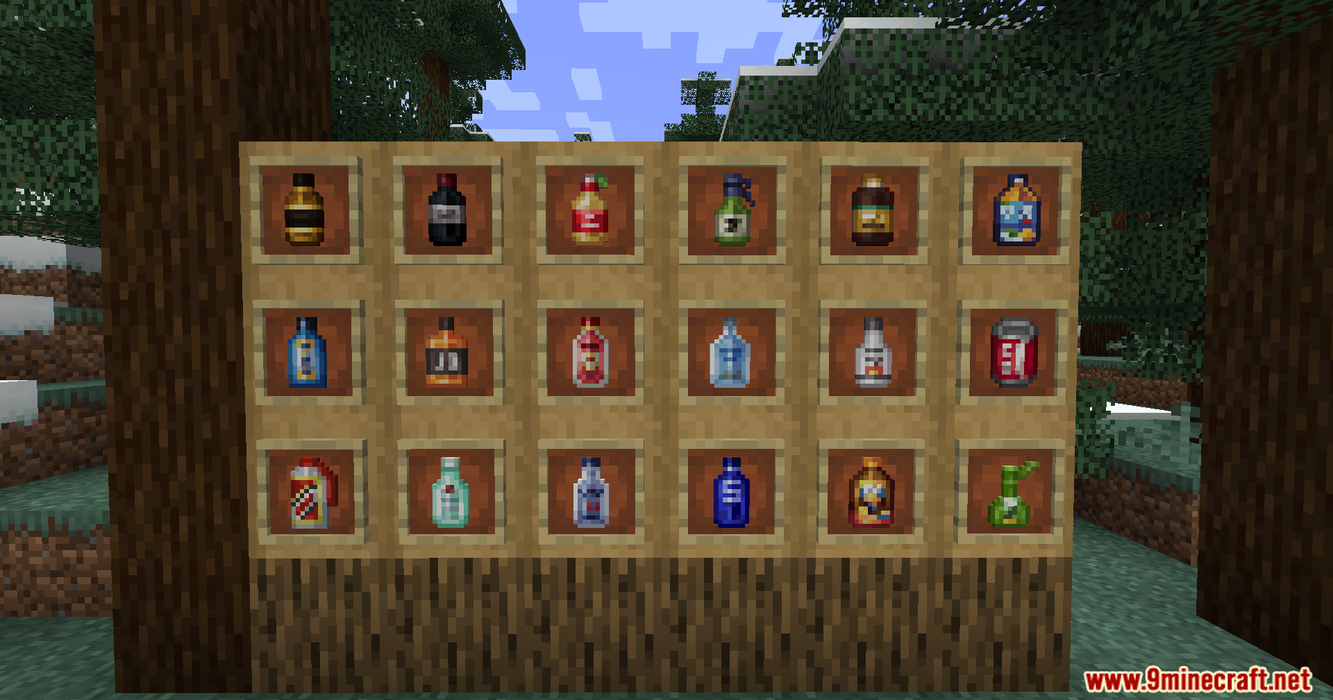 Various alcoholic