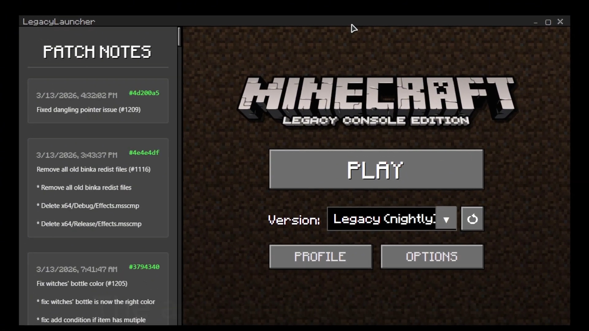 Legacy Console Edition Launcher Screenshot 4