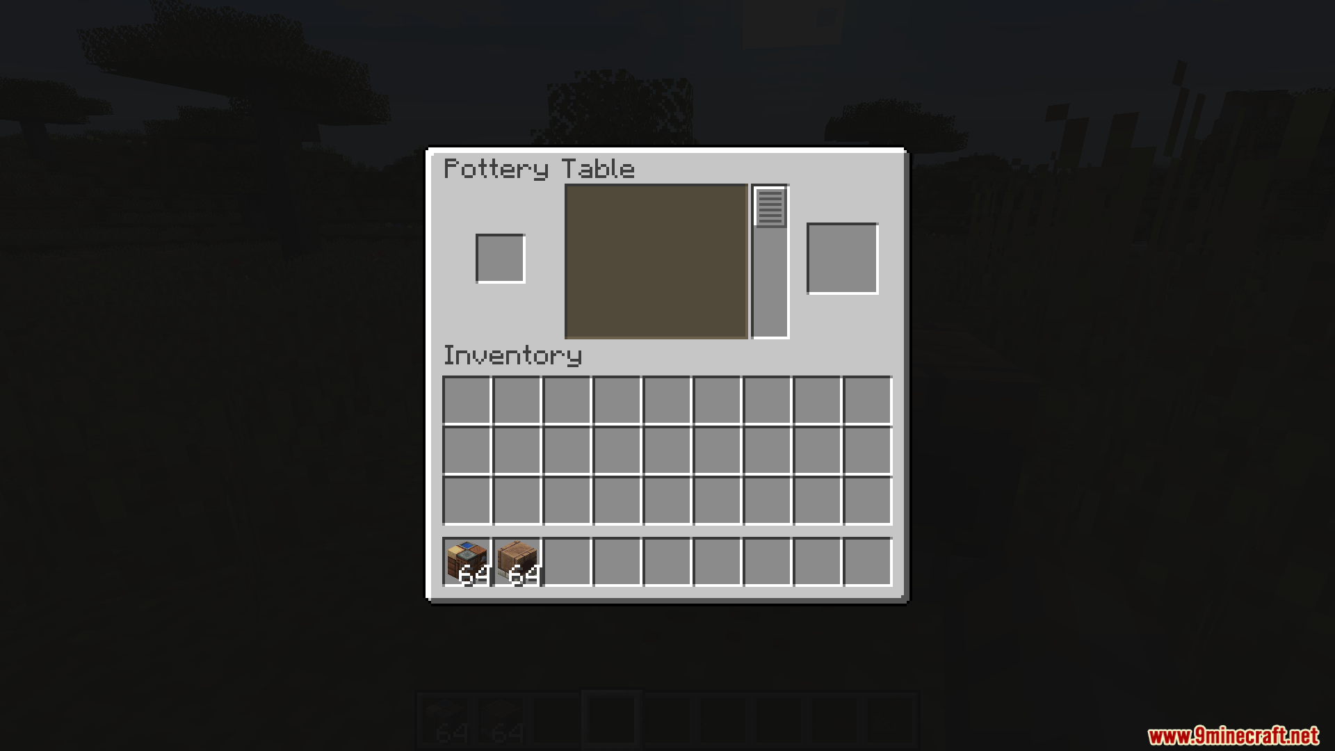 Lilis Pottery Mod Screenshot 3 The Pottery Table interface for shaping raw clay into pots