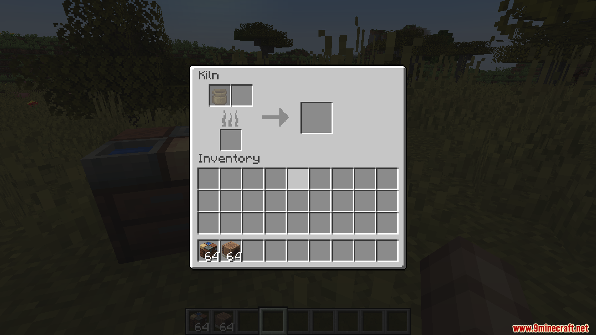 Lilis Pottery Mod Screenshot 4 The Kiln block interface used to bake and glaze clay items