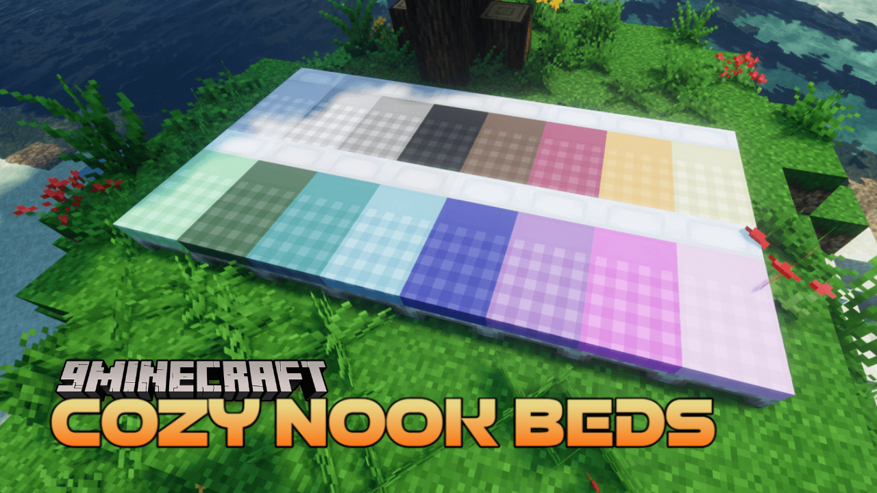 Cozy Nook Beds Resource Pack (1.21.11, 1.21.1) – Cozy Plaid Bedding for Rustic Cabins