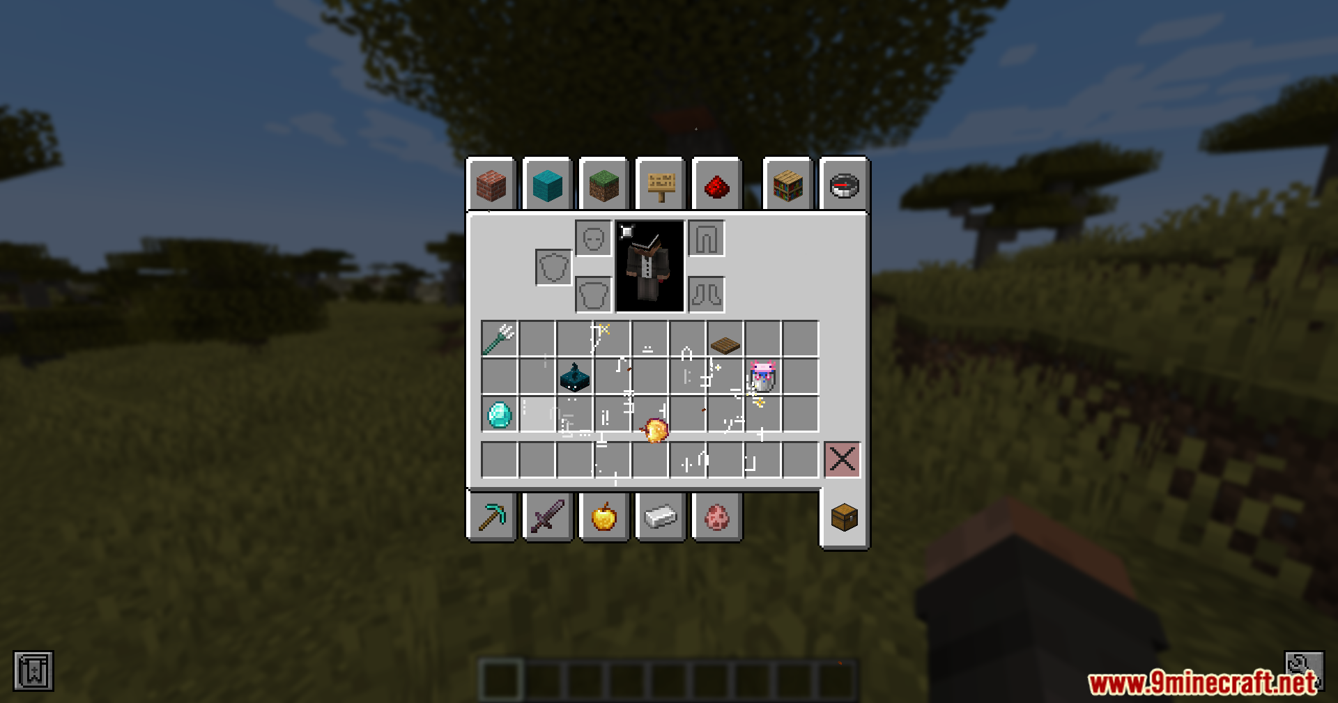 A golden apple swinging on the cursor with motion effects
