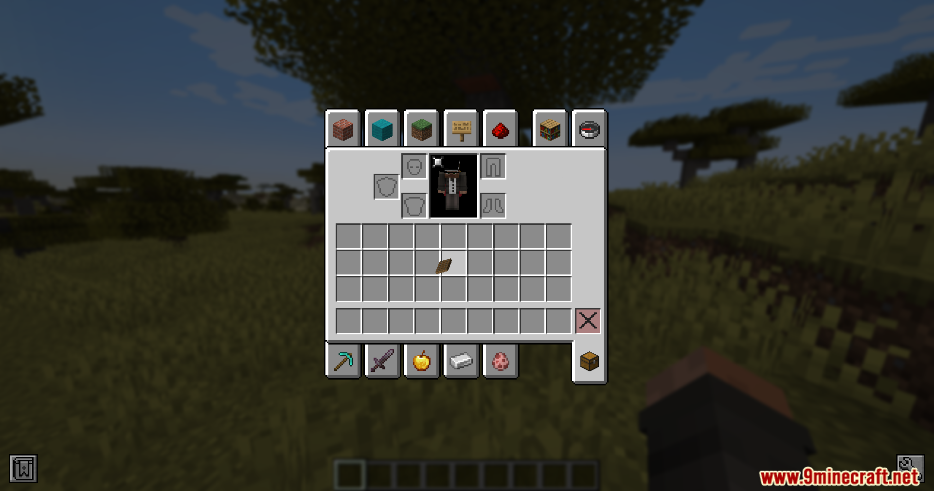 A feather tilts when held in the inventory