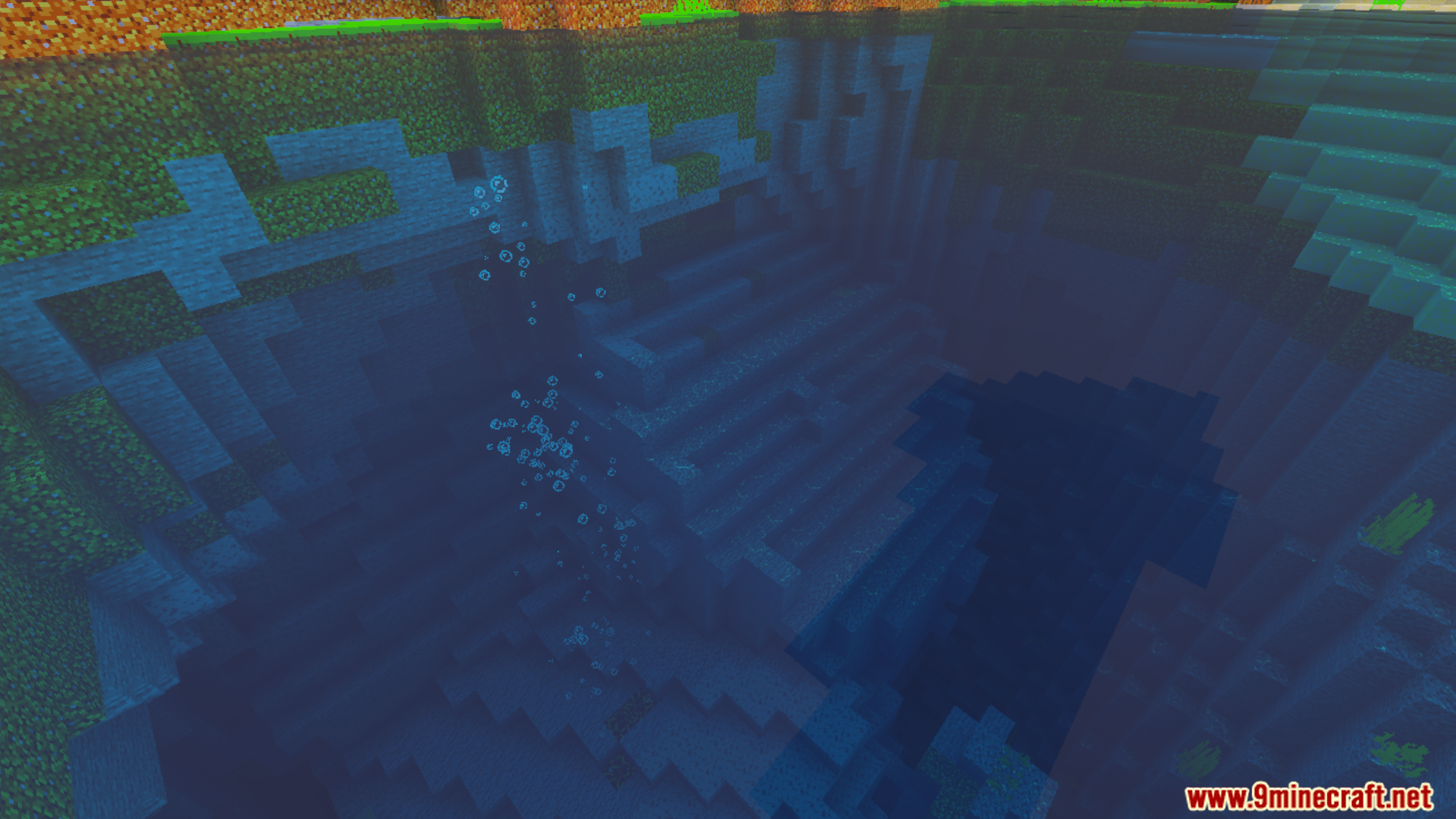 Luna Vibrant Visual Shader Screenshot 7 underwater view showing balanced visual changes and saturated colors