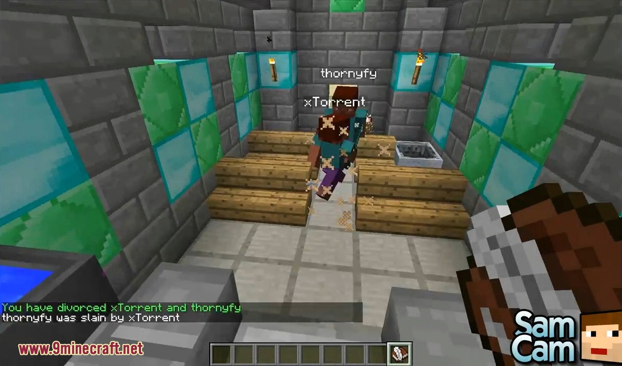 Players get divorced and one is slain by the other