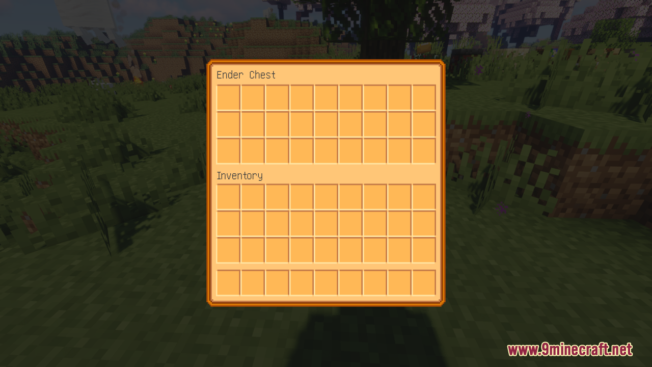 Custom Ender Chest interface from the Mayview Resources pack