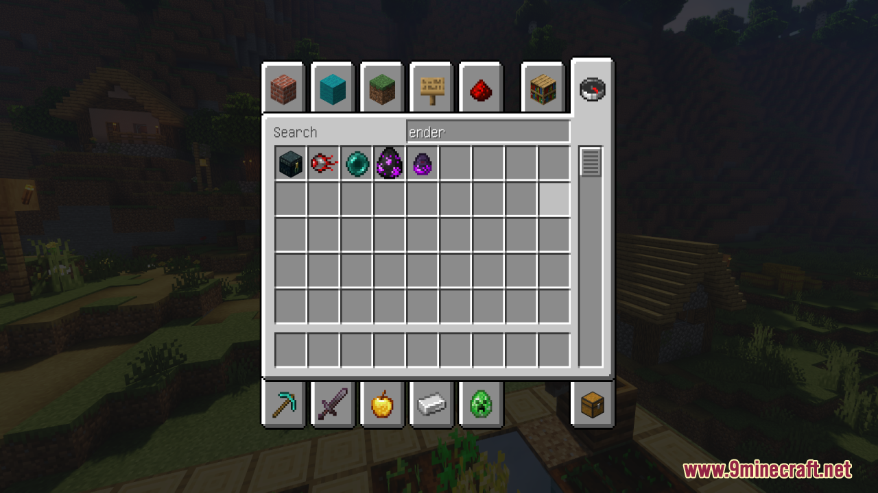 Mechanical Eye Resource Pack Screenshot 7 Creative inventory showing the Mechanical Eye item in Minecraft