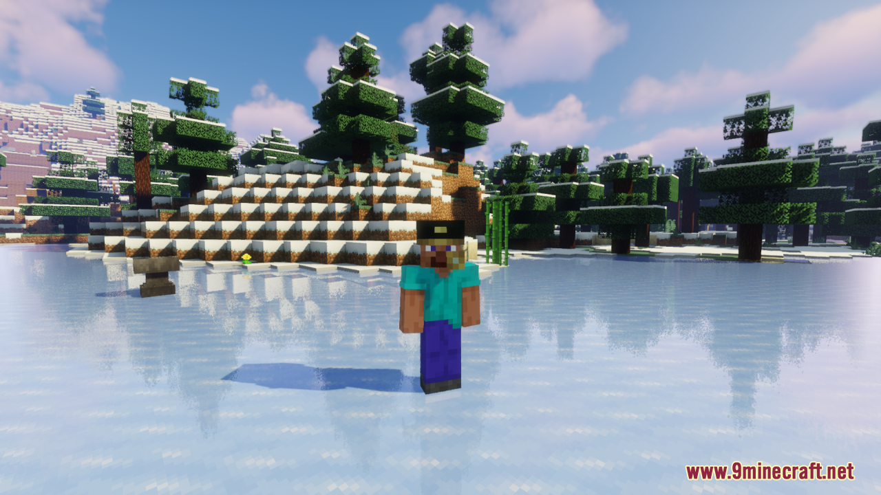 Player wearing a black cap standing on ice near an anvil