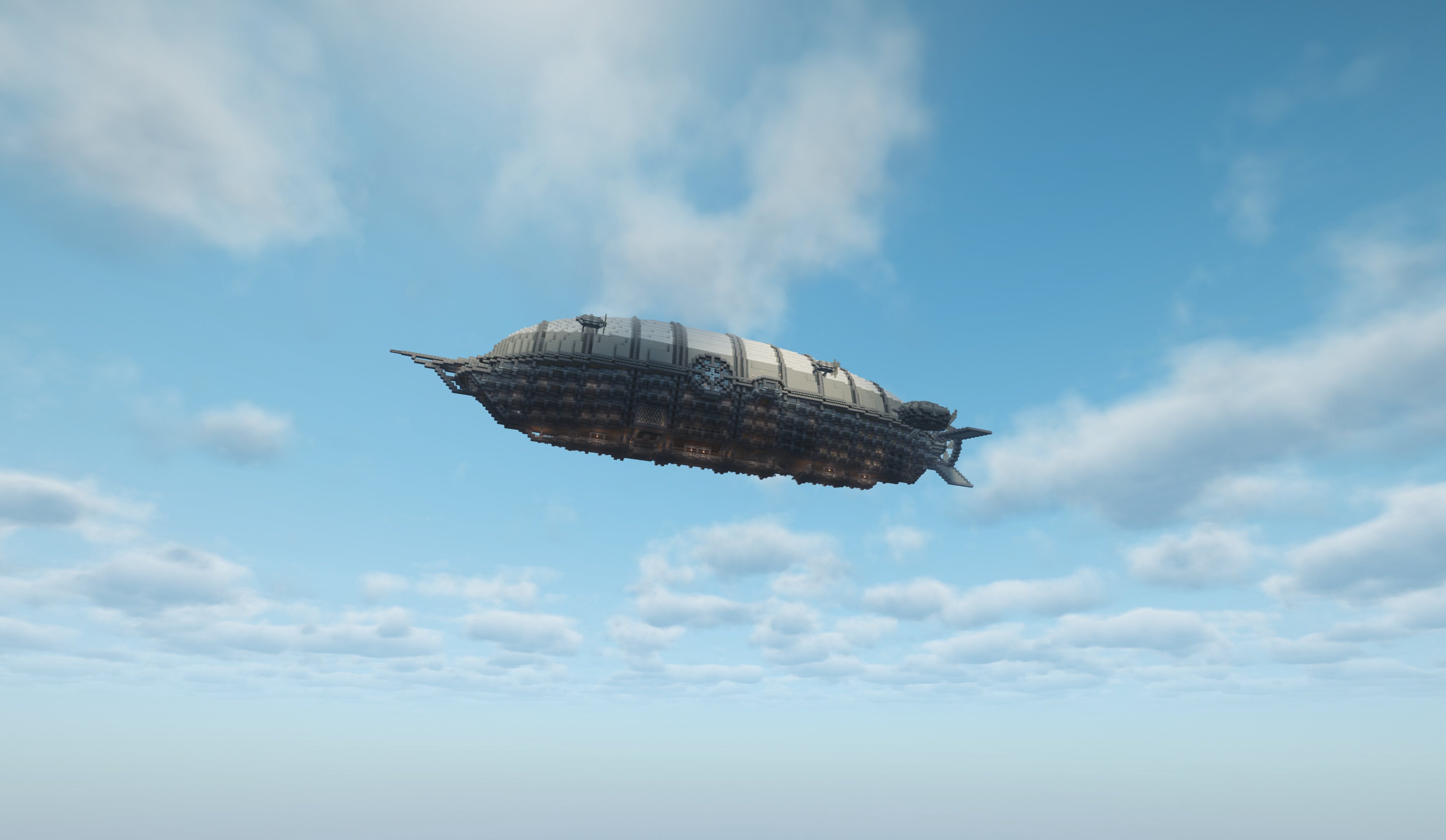 A massive zeppelin-