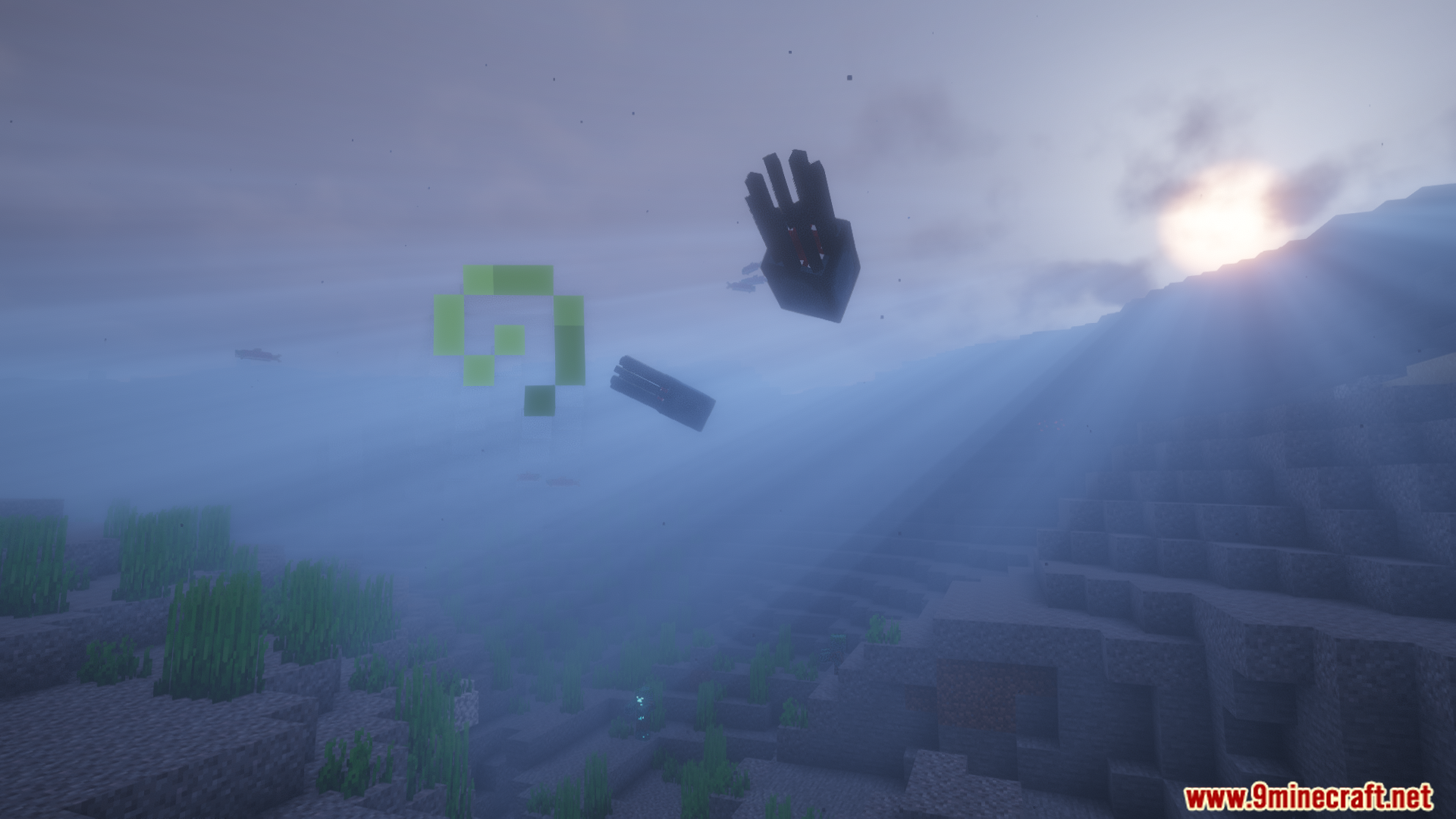 A menacing guardian patrols the deep ocean waters