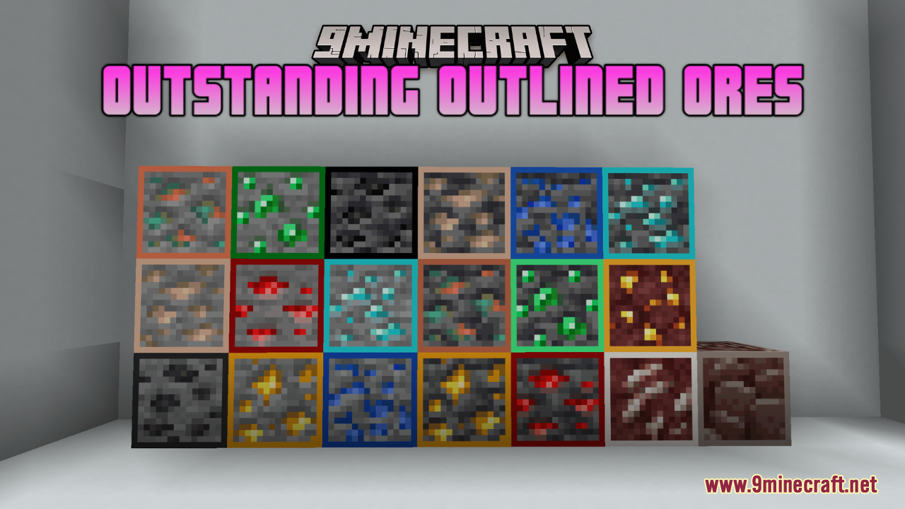 Outstanding Outlined Ores Resource Pack