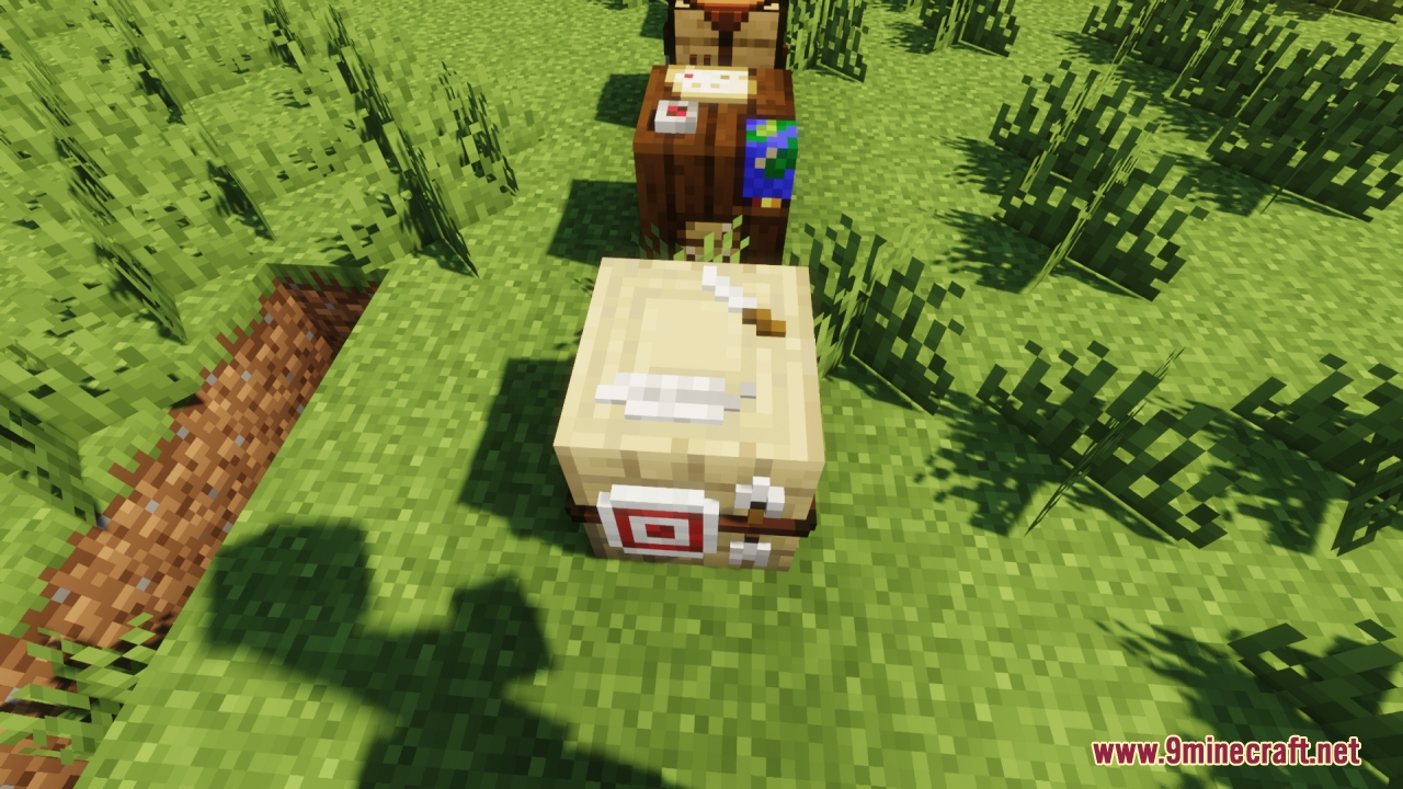 Detailed 3D model of the fletching table block