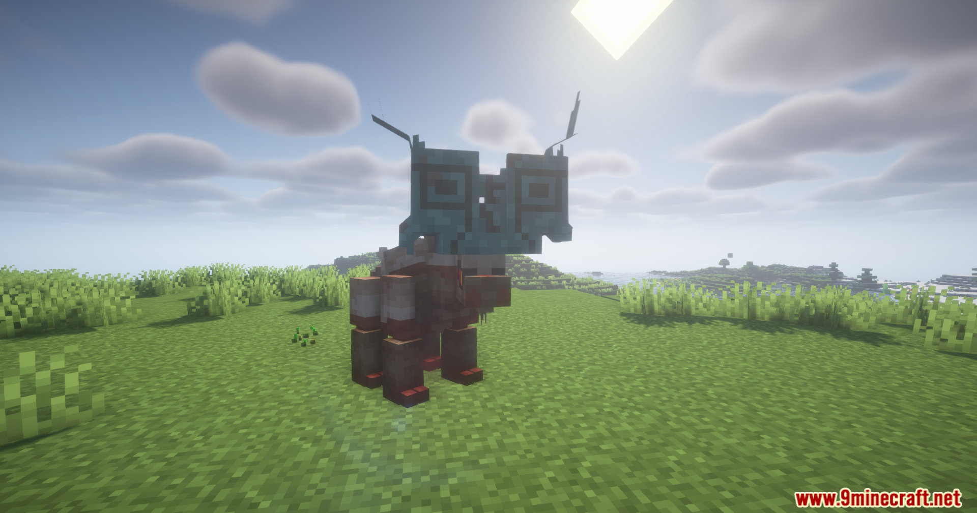 An Iron Boulder Pokemon in a plains biome