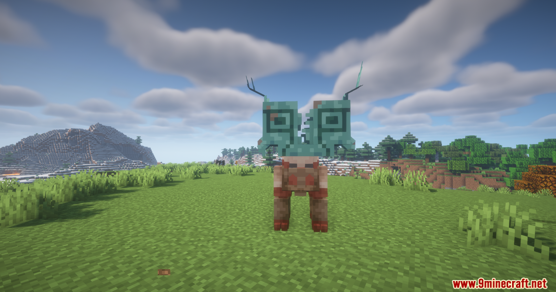 A front view of the Iron Boulder Pokemon