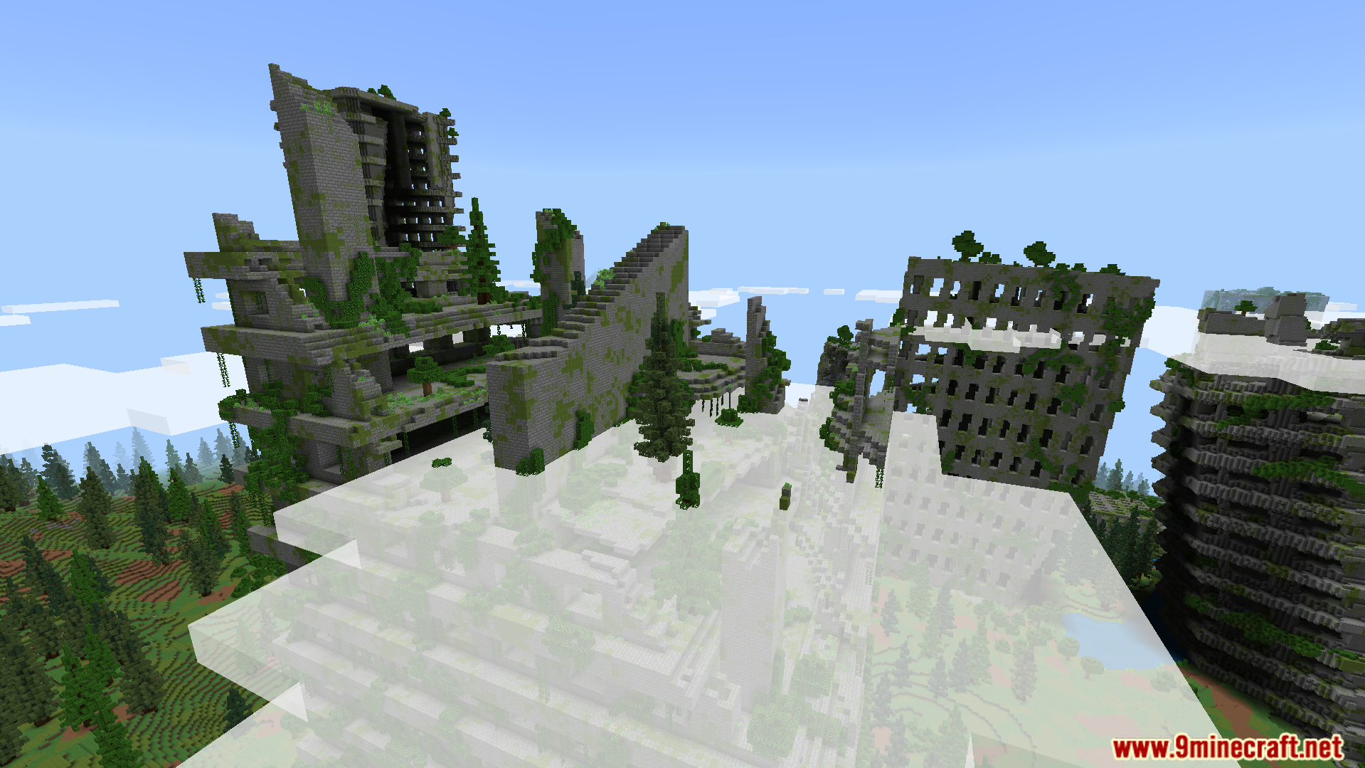Discover hidden secrets inside heavily damaged and abandoned city structures