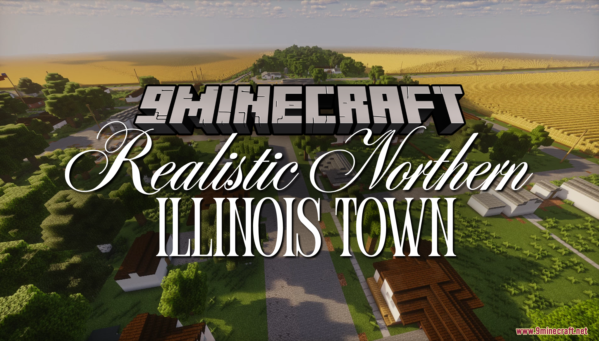 Realistic Northern Illinois Town Map