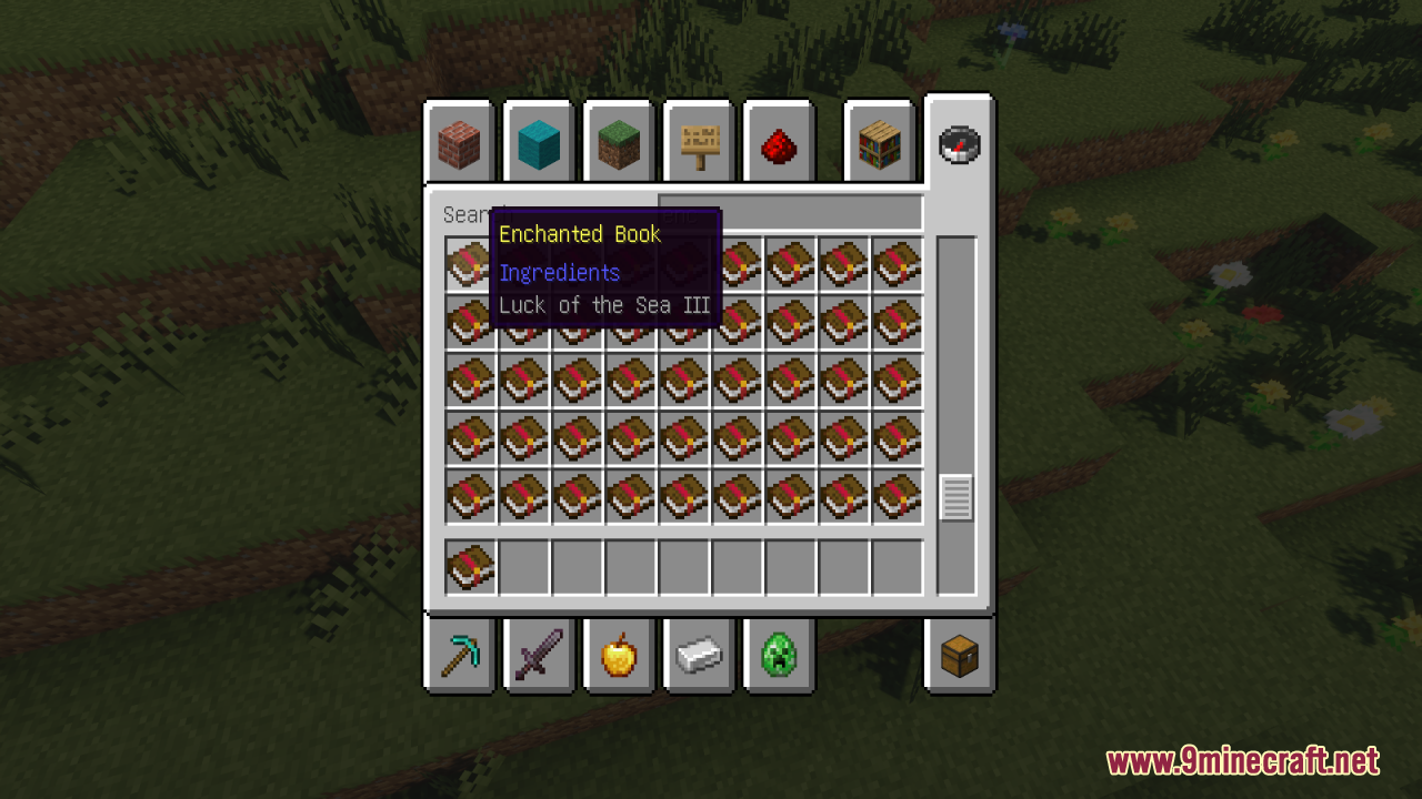 Luck of the Sea III book without enchantment glint
