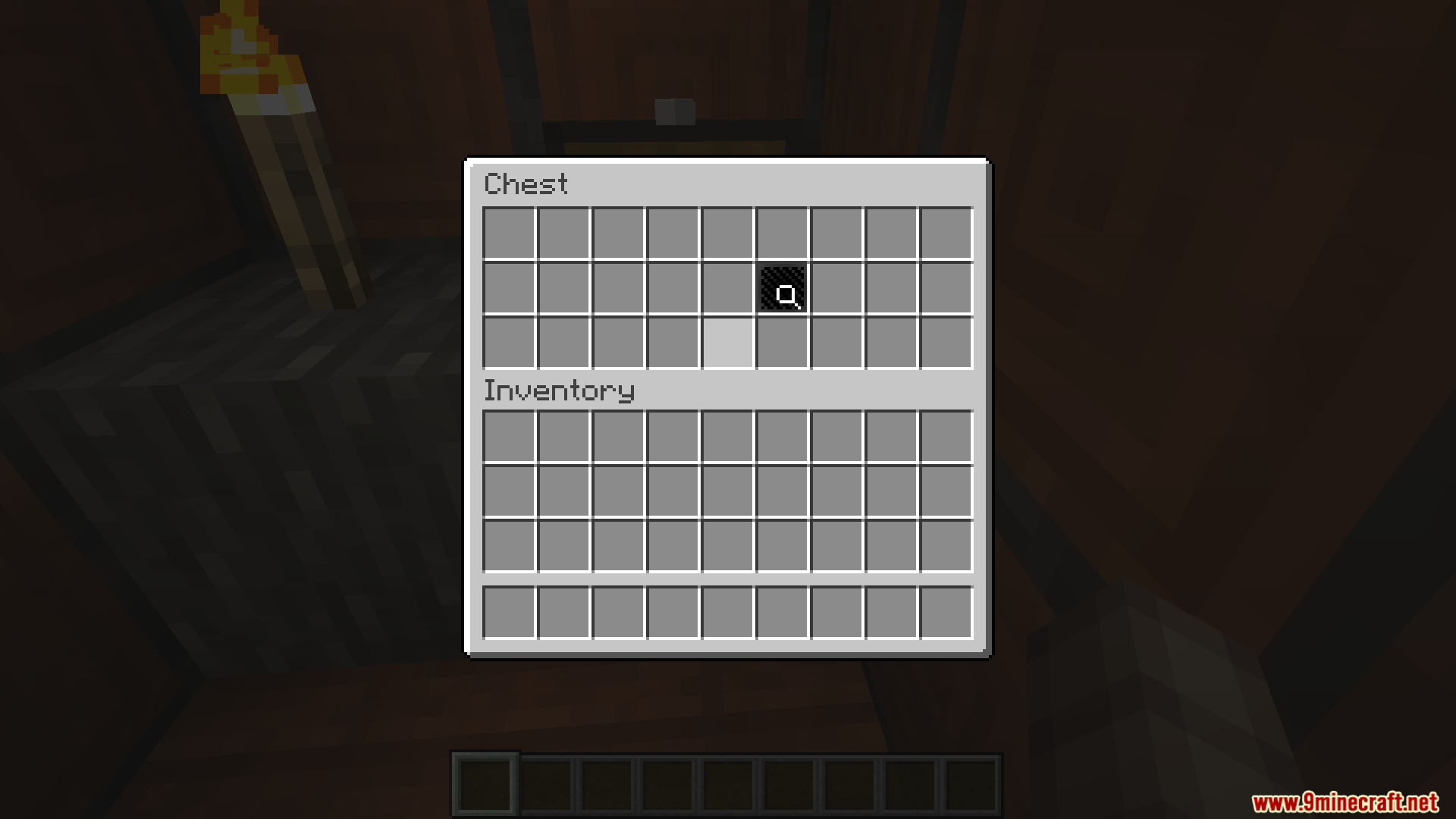 Search Carefully Mod Screenshot 11 Minecraft chest interface showing one item slot slowly revealing its contents