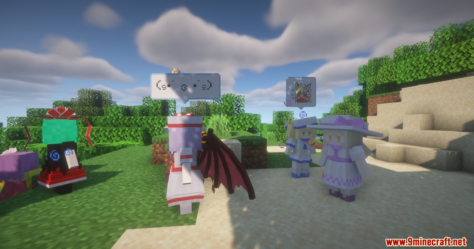 Spice of Life Maids' Dream Mod Screenshot 7 Touhou little maids displaying daily food requests in speech bubbles