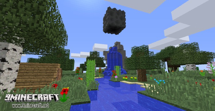 Square Planet Survival Map for Minecraft 1