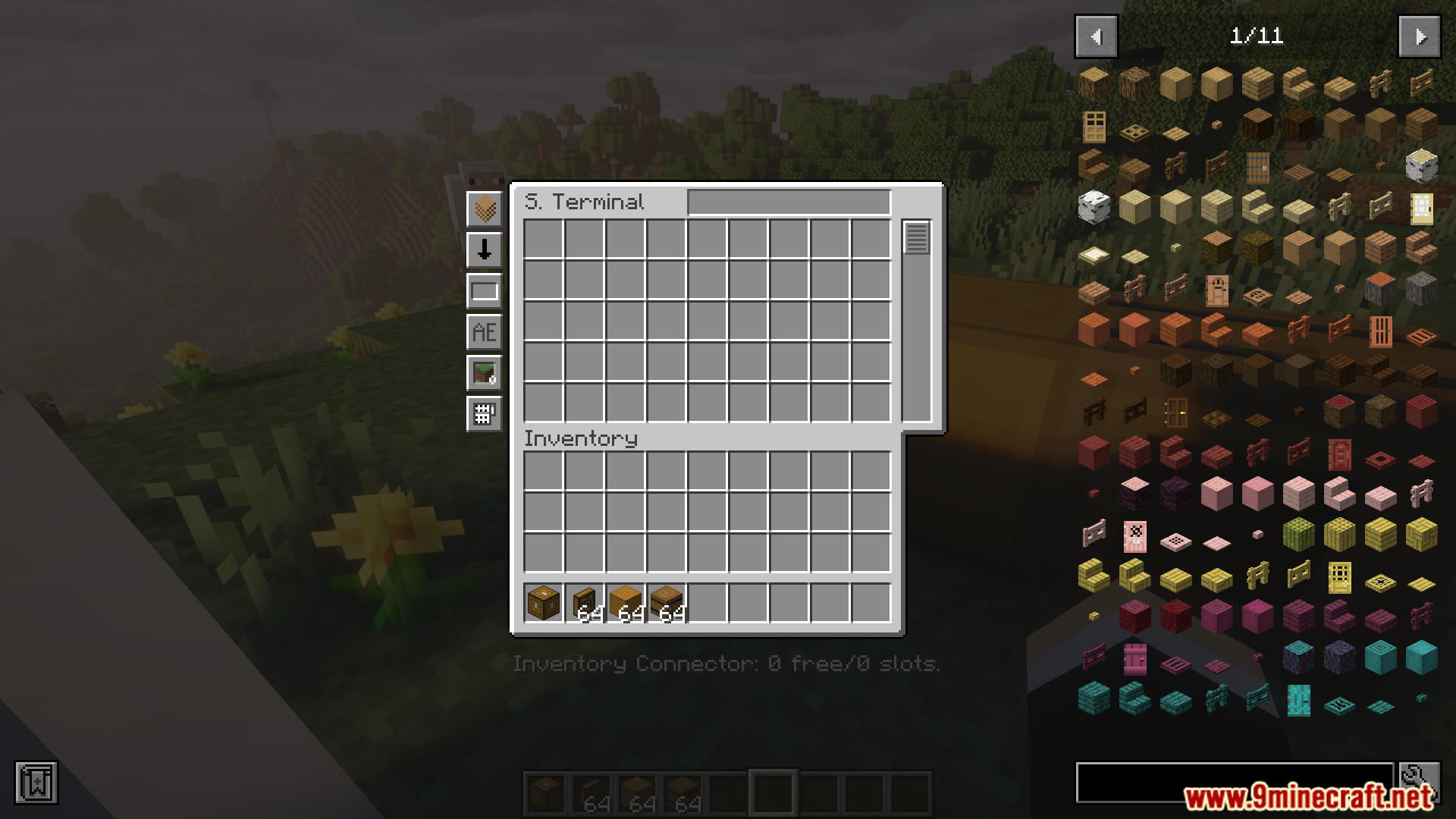 Accessing items through the storage system terminal UI
