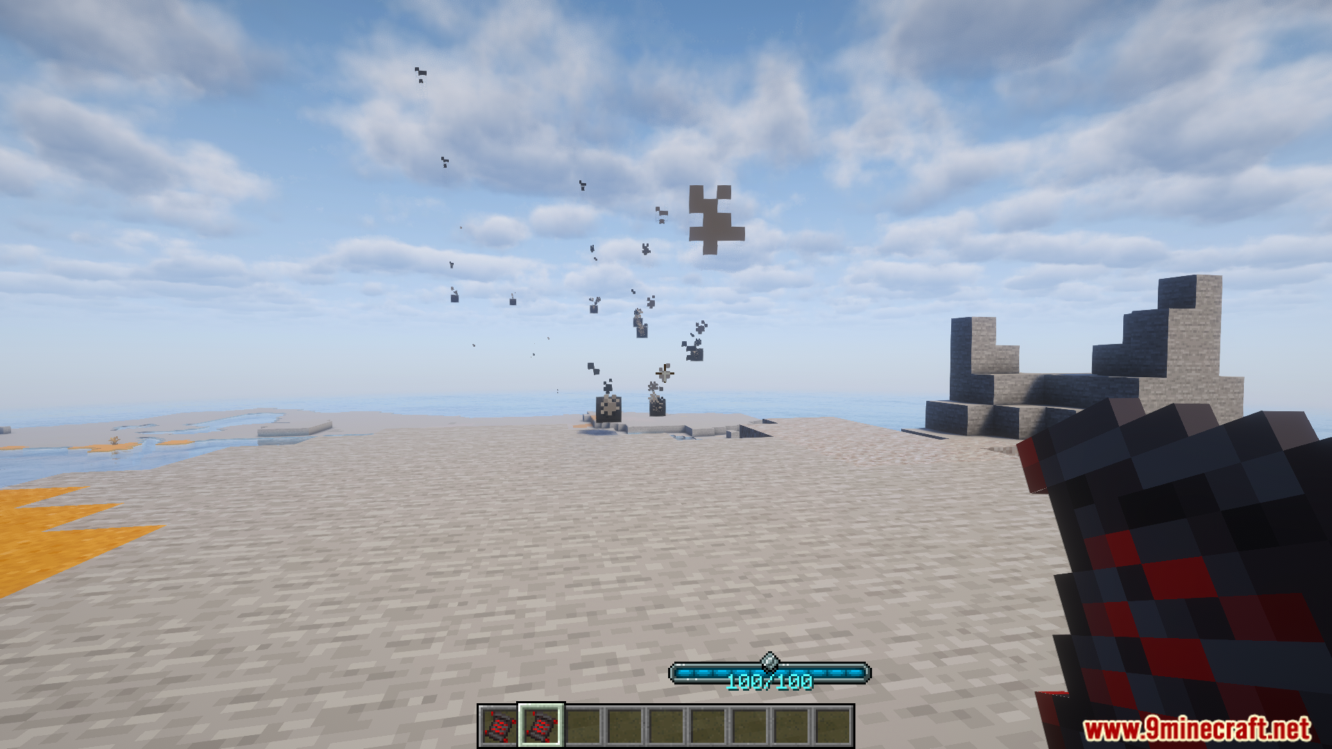 Magic particles float after cancelling a spell