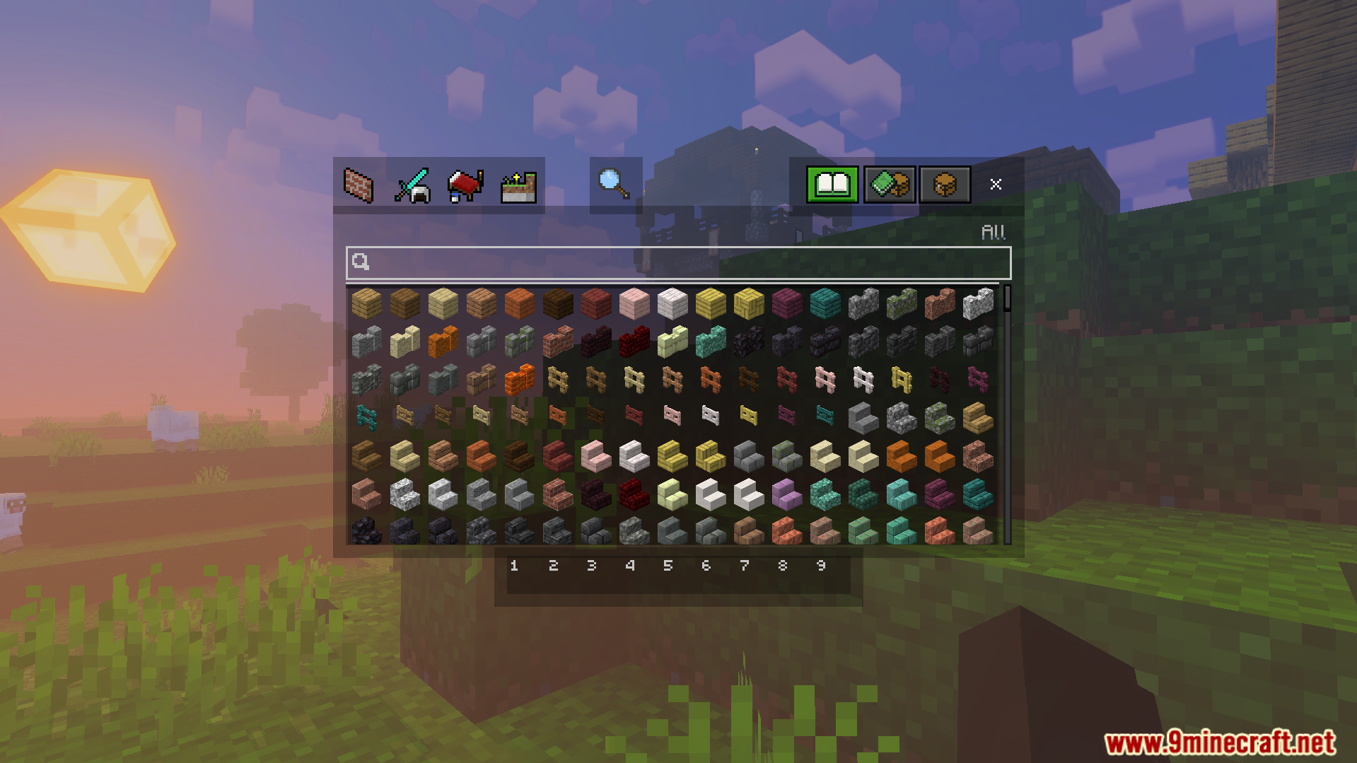 Ores and other blocks are outlined to be easily spotted