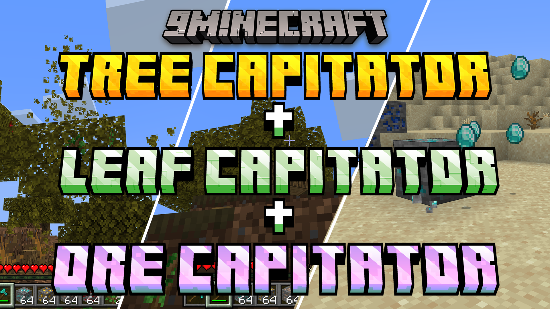 Vein Miner Tree Capitator Leaf Capitator Ore Addon