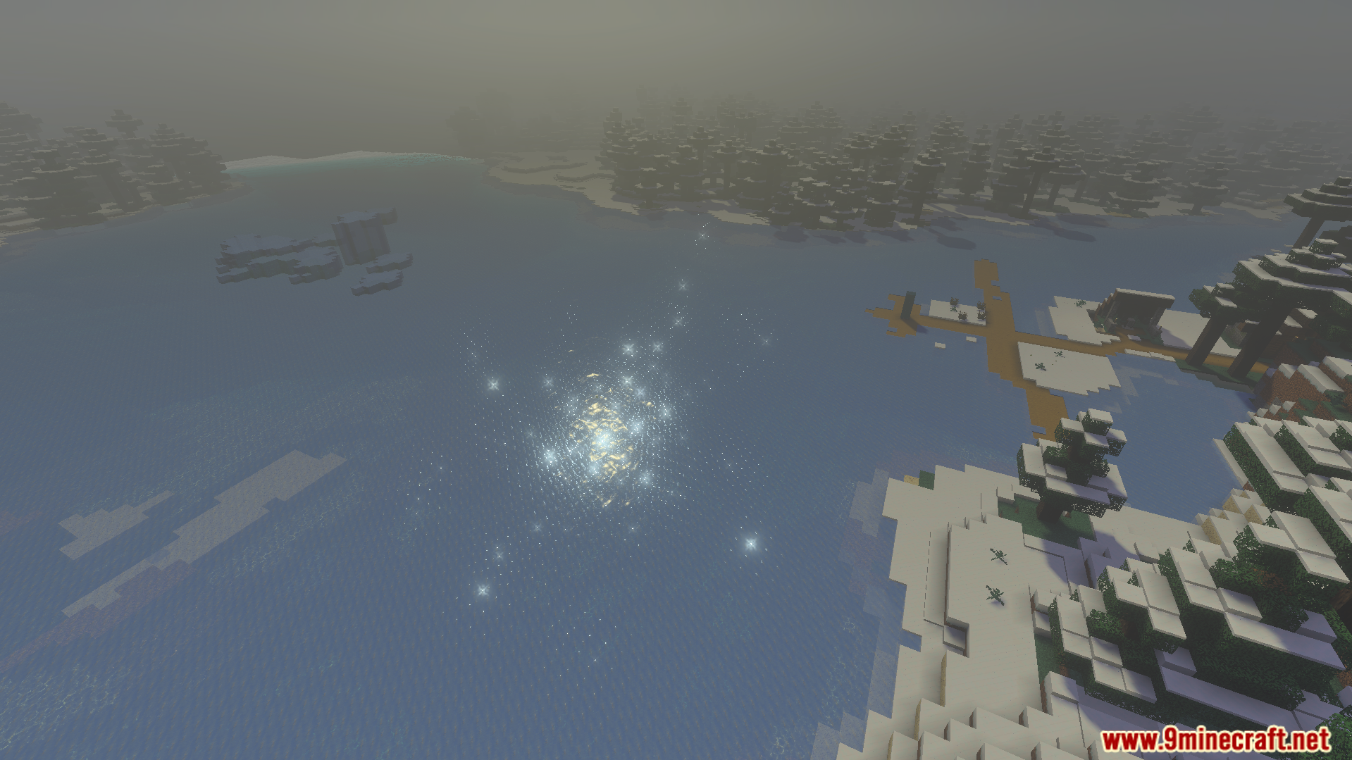 Vibrant Shader Screenshot 8 Sparkling light reflection on a frozen lake surface