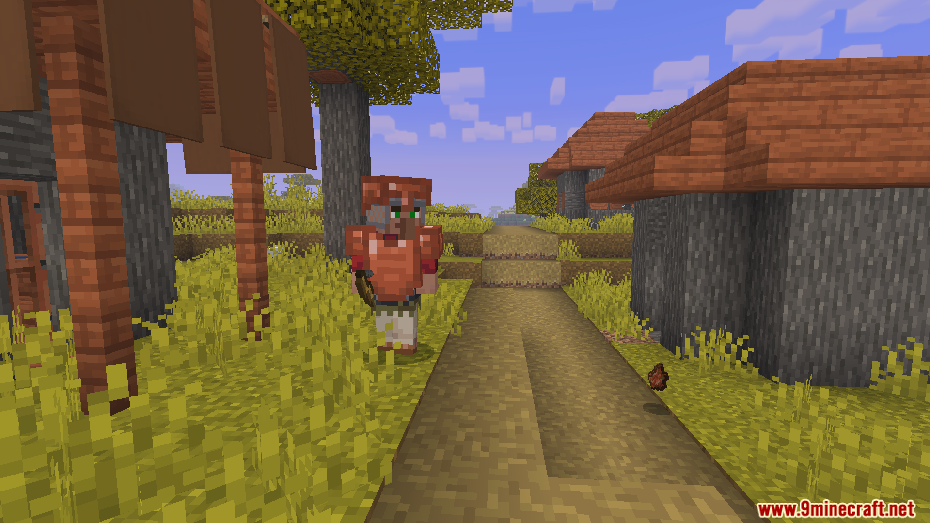 armed village guard patrolling the town to protect your home