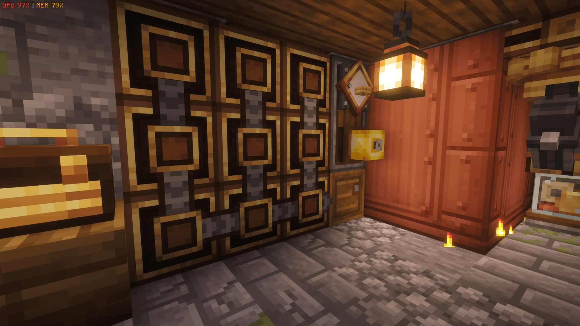 WORKSHOP with All You Need Schematic Screenshots 5 A wall of mechanical crafters next to a large copper fluid tank