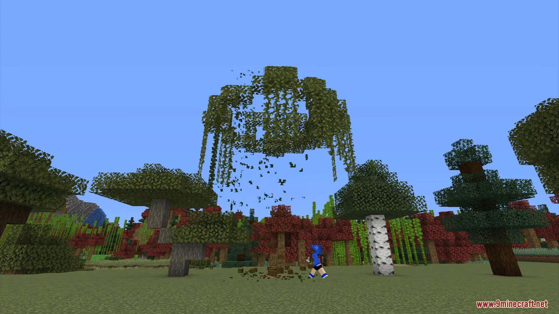Faster tree farming with instant leaf cleanup