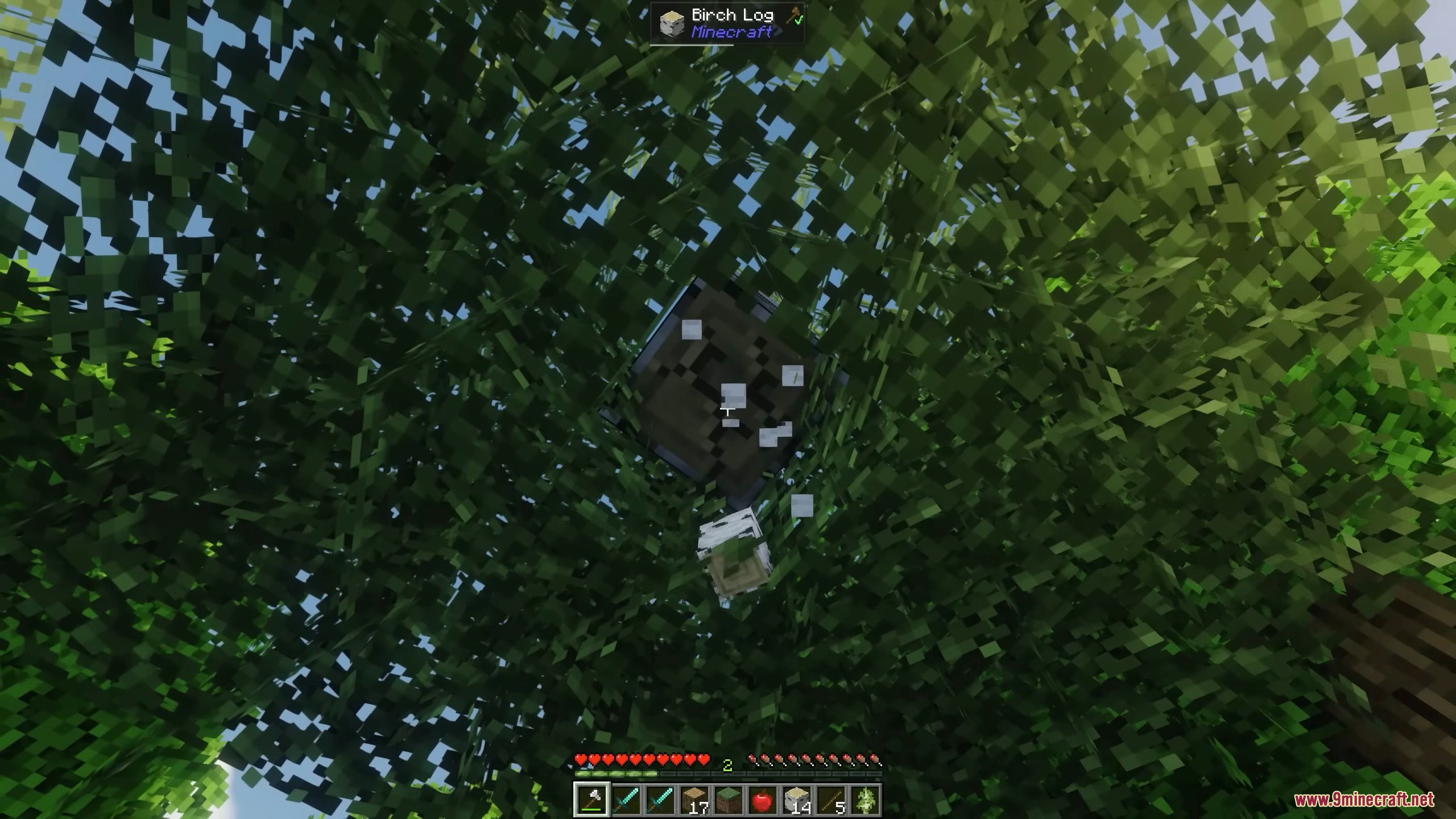 No more floating leaf blocks after harvesting wood