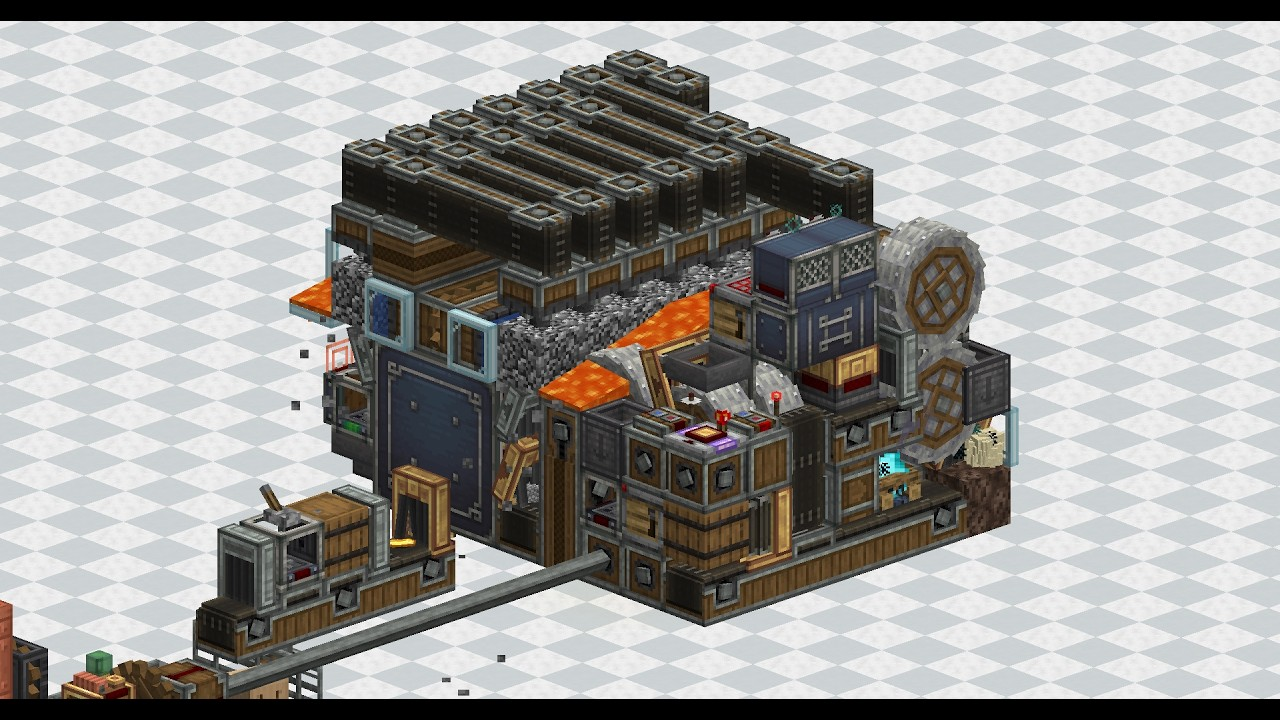 7x6x10 1212 Gold Ingot per Hour Compact Gold Farm Schematic Thumbnail