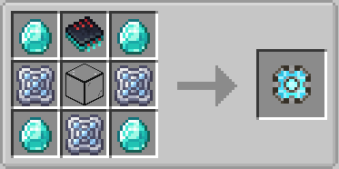 AE Additions Extracells2 Fork Mod Screenshot 11 Crafting recipe for a four kilobyte storage component using diamonds and processors