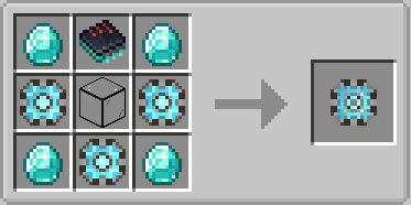 AE Additions Extracells2 Fork Mod Screenshot 12 Crafting recipe for a sixteen kilobyte storage component using diamonds and processors