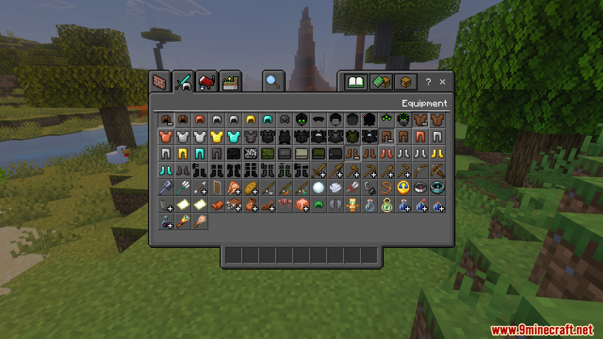 AST Warfare Armors Addon equipment menu showing tactical gear and military armor