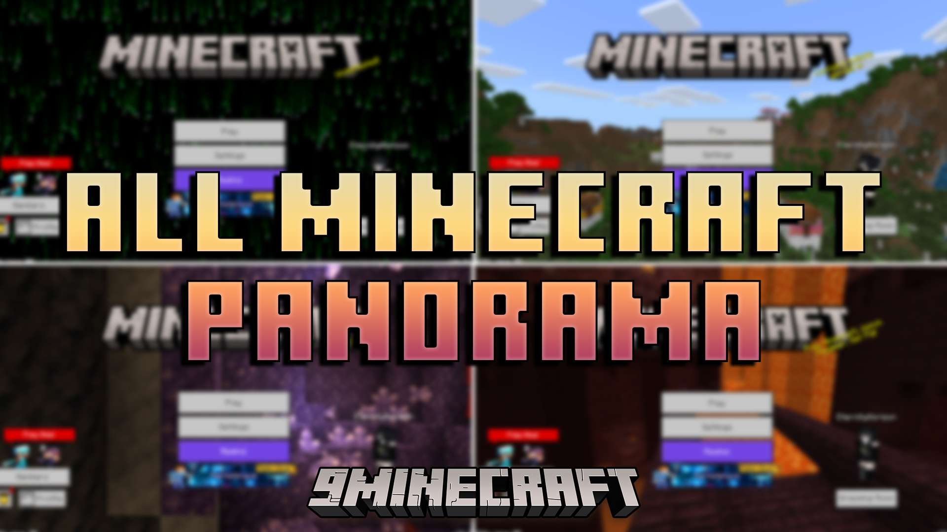 All Minecraft Panorama Texture Pack