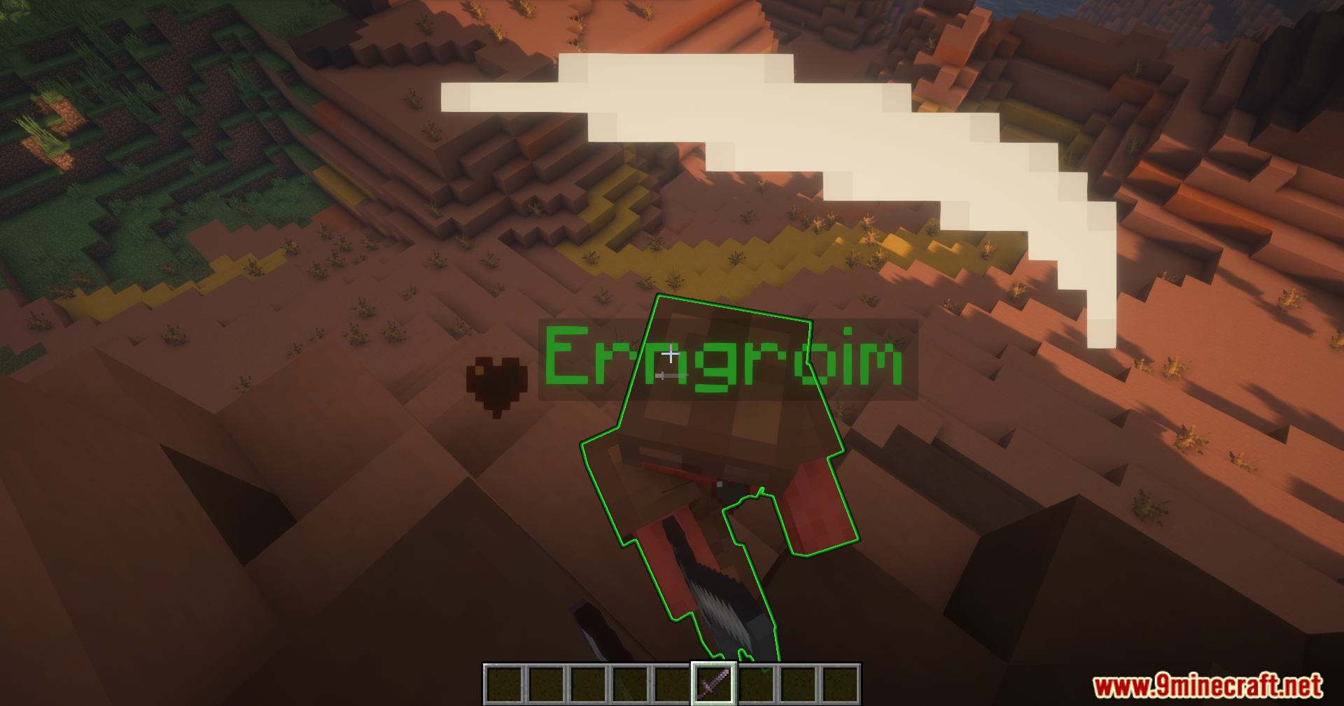 Apothic Compats Mod Screenshot 8 An invader with a green outline performs a sweeping sword attack animation
