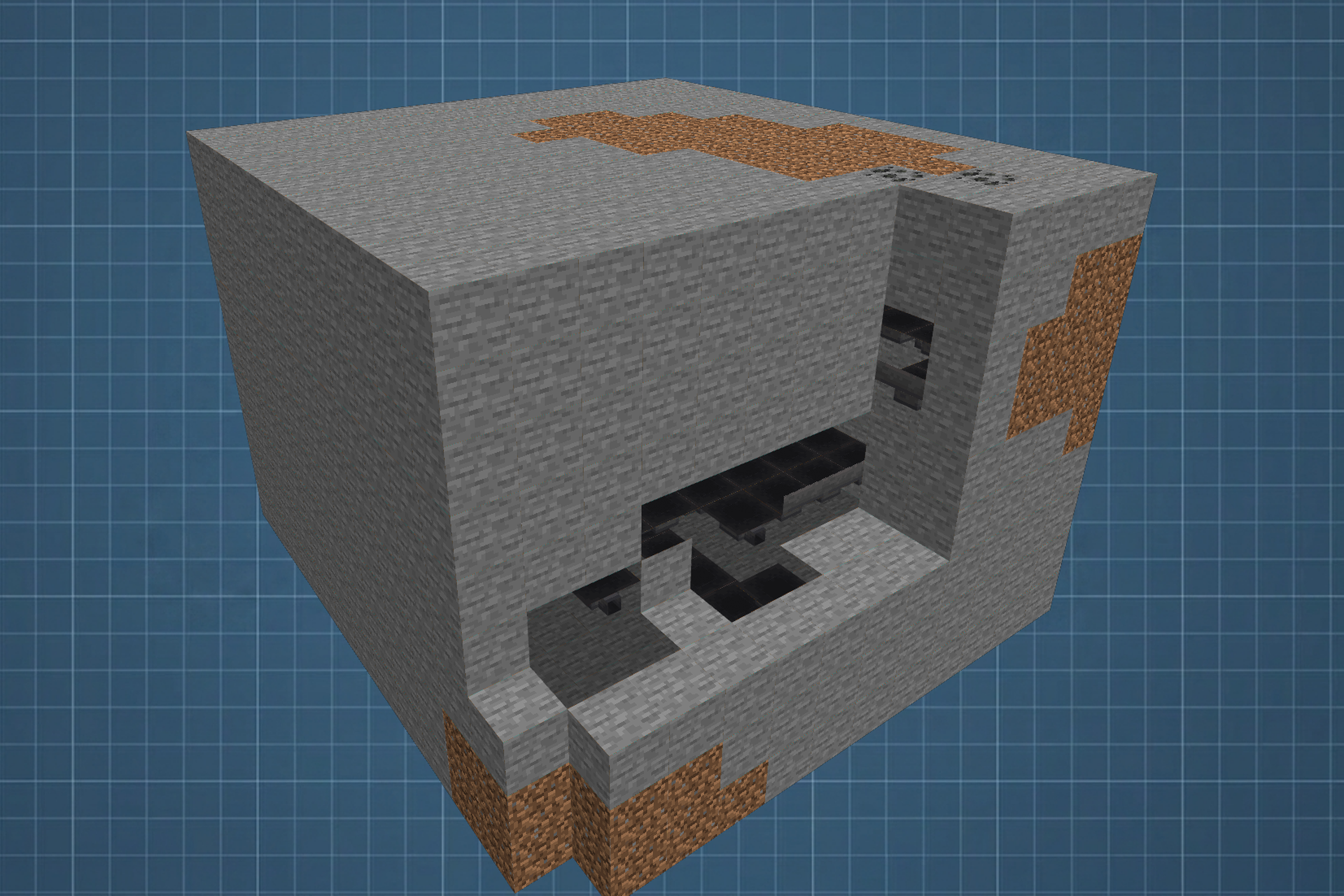 Auto Smelter 5 Furnaces Schematic Thumbnail