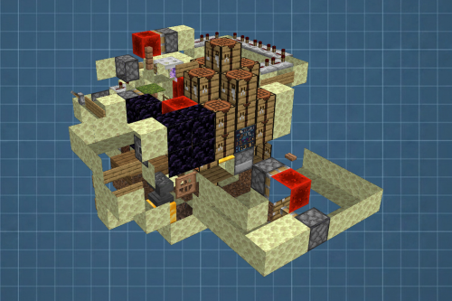 Best Railgun Tp Trap on Donutsmp Schematic