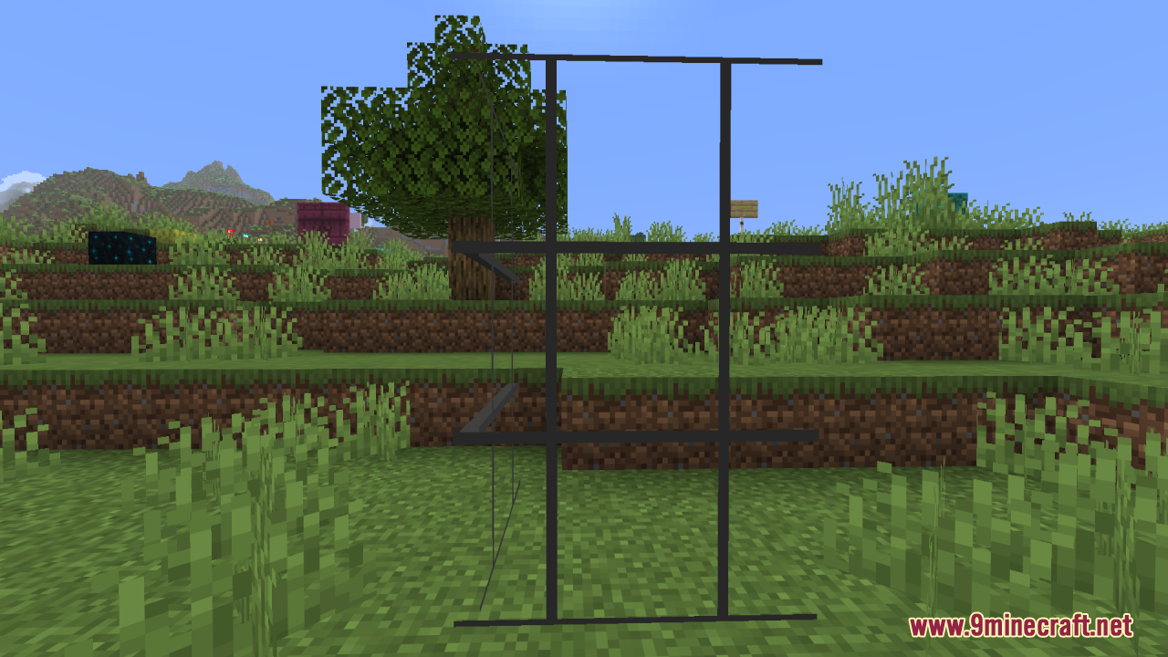 Better Clearer Glass Resource Pack Screenshot 5 A close up view of clear glass panes with thin border lines