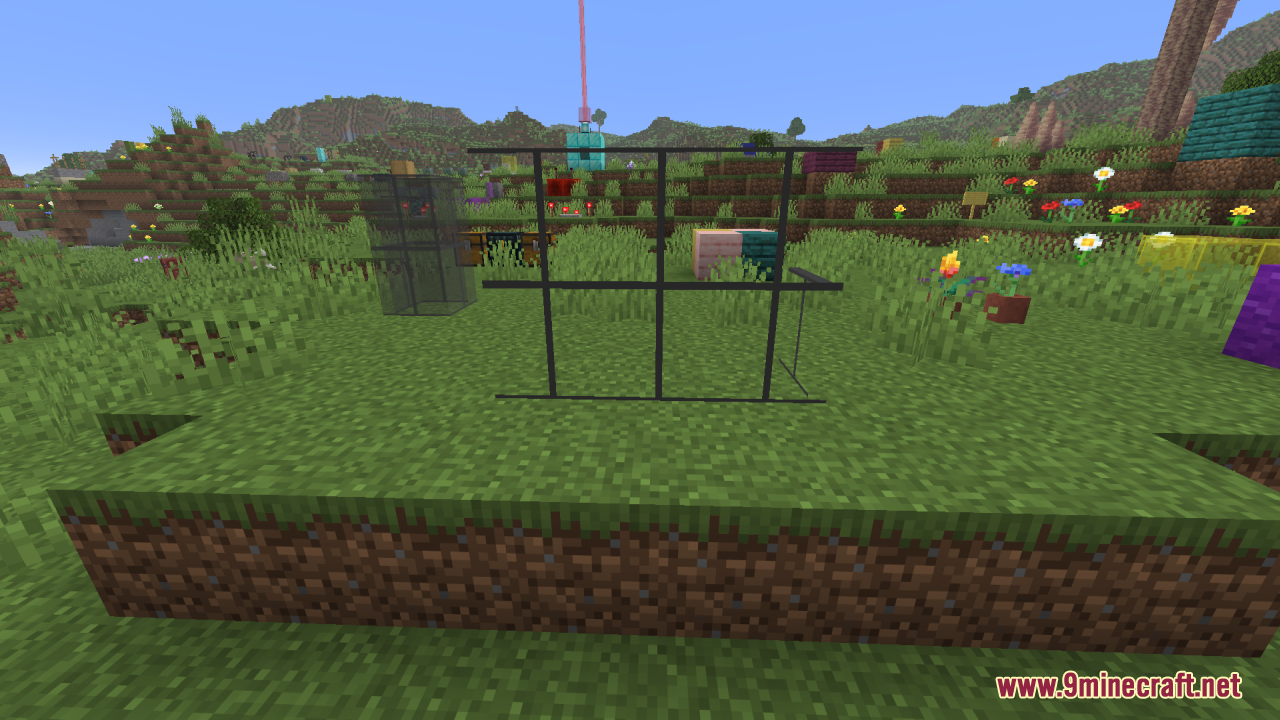Better Clearer Glass Resource Pack Screenshot 6 Clear glass blocks and panes showing a clean view of the landscape