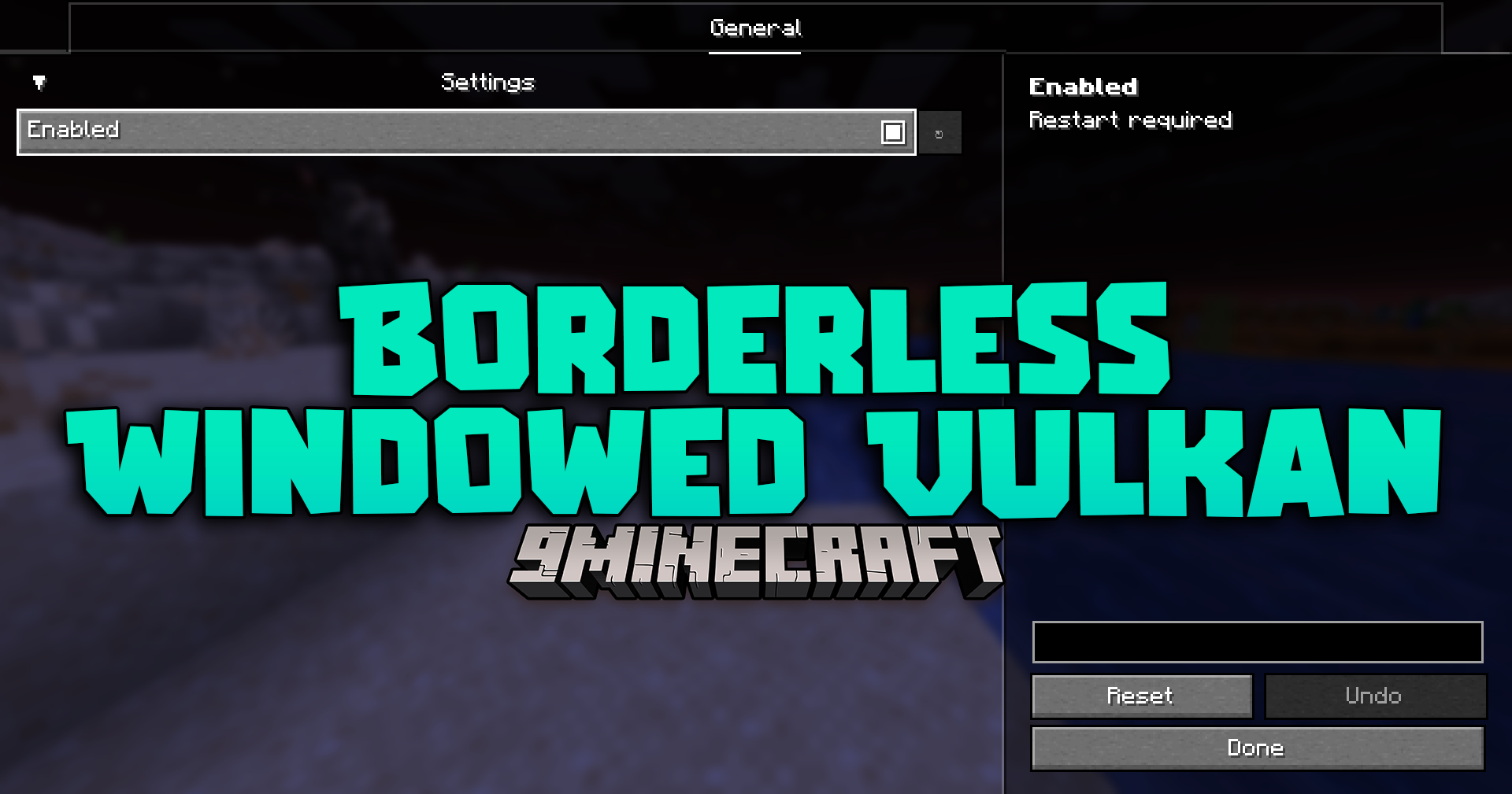 Borderless Windowed Vulkan Mod