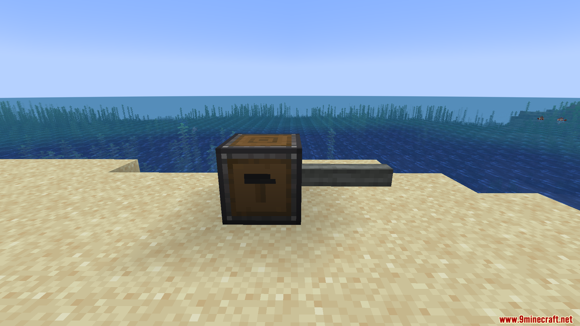 CBC Compact Mount Mod Screenshot 5 A single compact mount block with a side shaft on sand
