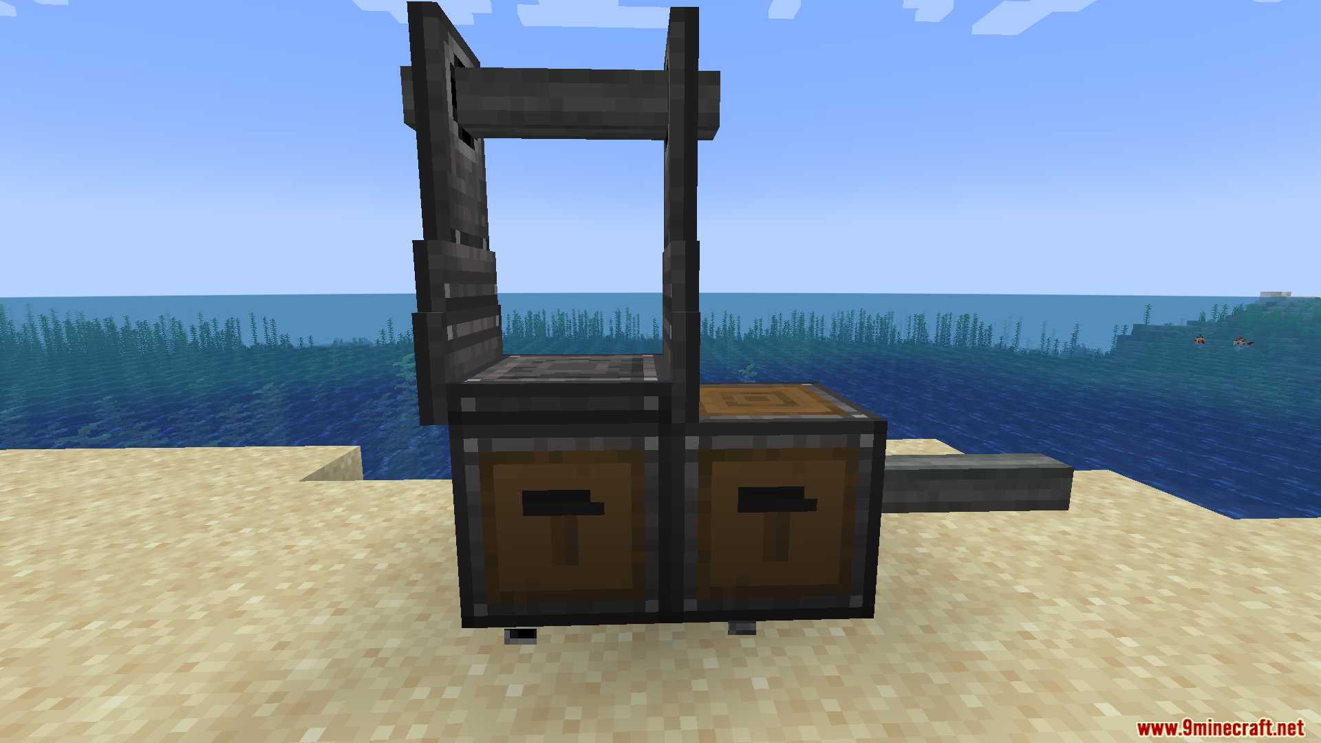 CBC Compact Mount Mod Screenshot 6 A cannon structure built using compact mount blocks for vertical aiming